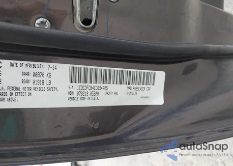 2014 Dodge Dart Limited из США, поврежденный, VIN 1C3CDFCB4ED894705